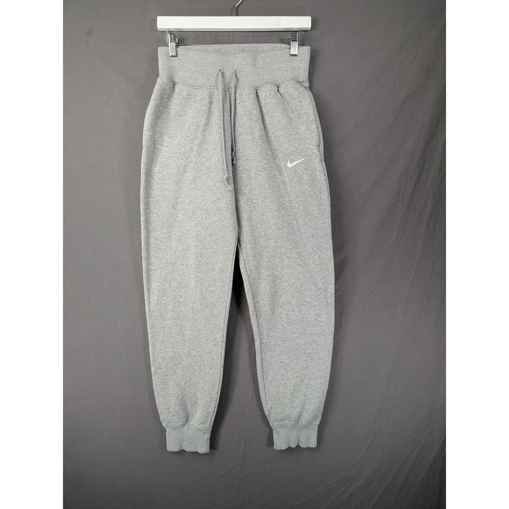 Nike Womens Phoenix Fleece High‎ Rise Joggers Grey DQ5688-063 Small